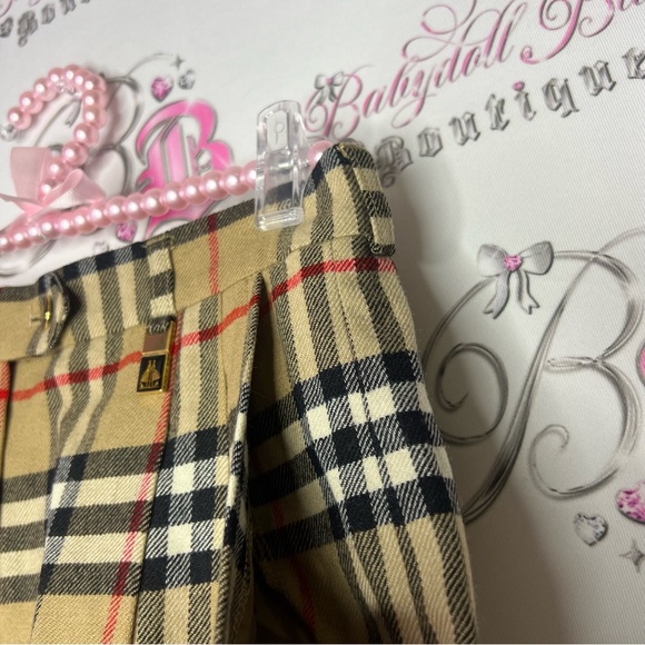 Burberry nova check print vintage shorts with metal charms unisex retro unisex - Picture 3 of 16